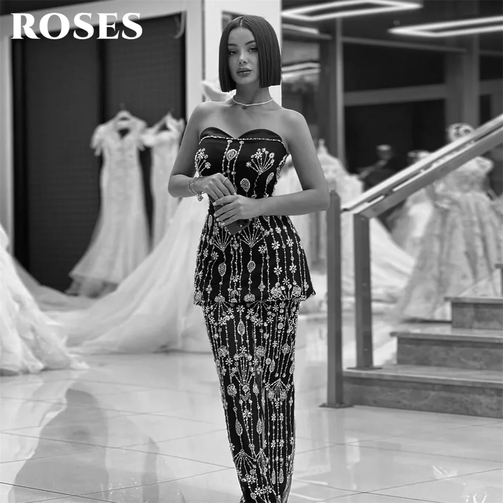 ROSES Black Evening Dresses Sweetheart Prom Dresses Glitter Sequin Party Formal Gown Trumpet robe de bal Gorgeous Customized
ROSES Black Evening Dresses Sweetheart Prom Dresses Glitter Sequin Party Formal Gown Trumpet robe de bal Gorgeous Customized