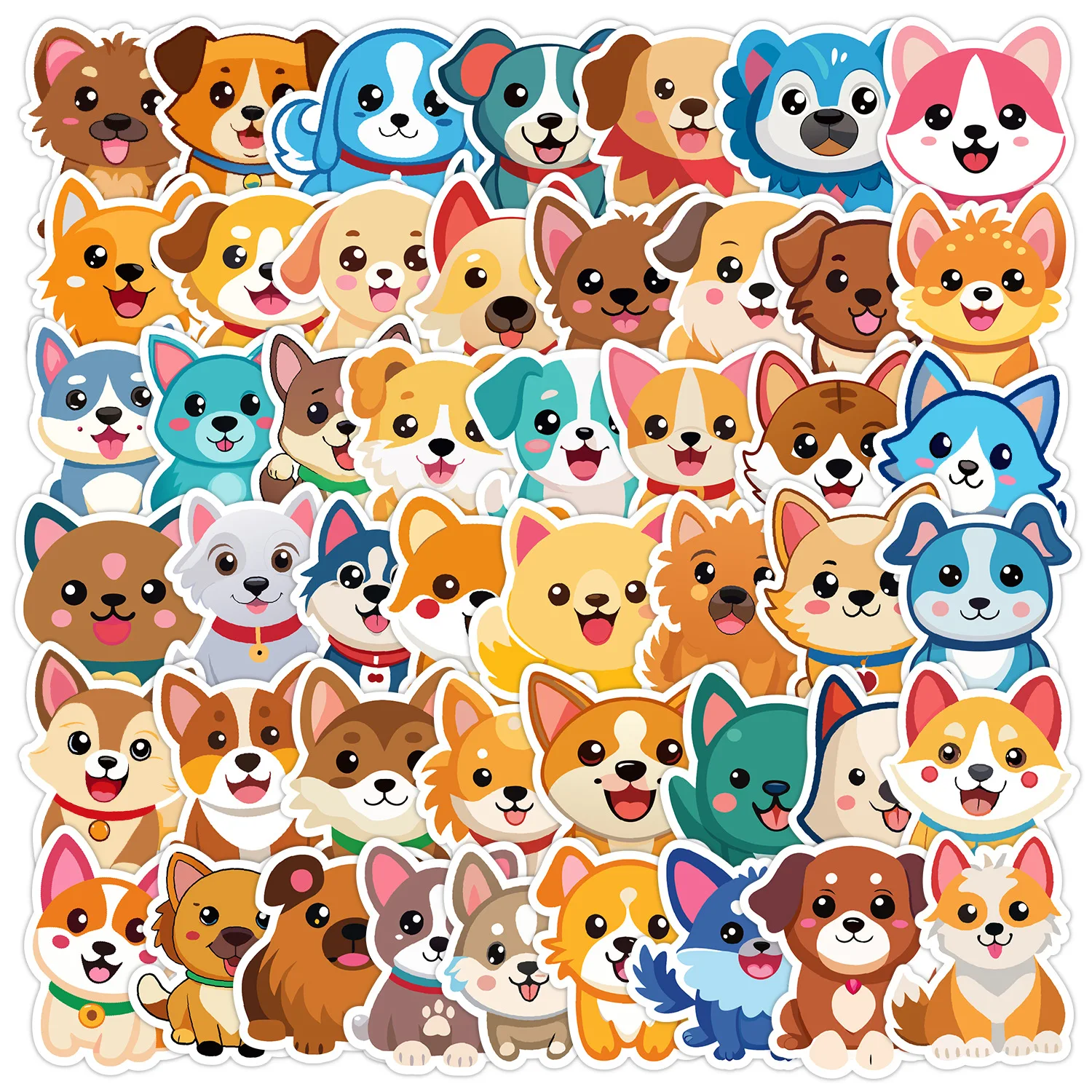 50Pcs Cartoon Smiling Dog Series Graffiti Stickers For Mobile Phone Shell Skateboard Decorative Stickers DIY Toy Sticker Pack
50Pcs Cartoon Smiling Dog Series Graffiti Stickers For Mobile Phone Shell Skateboard Decorative Stickers DIY Toy Sticker Pack