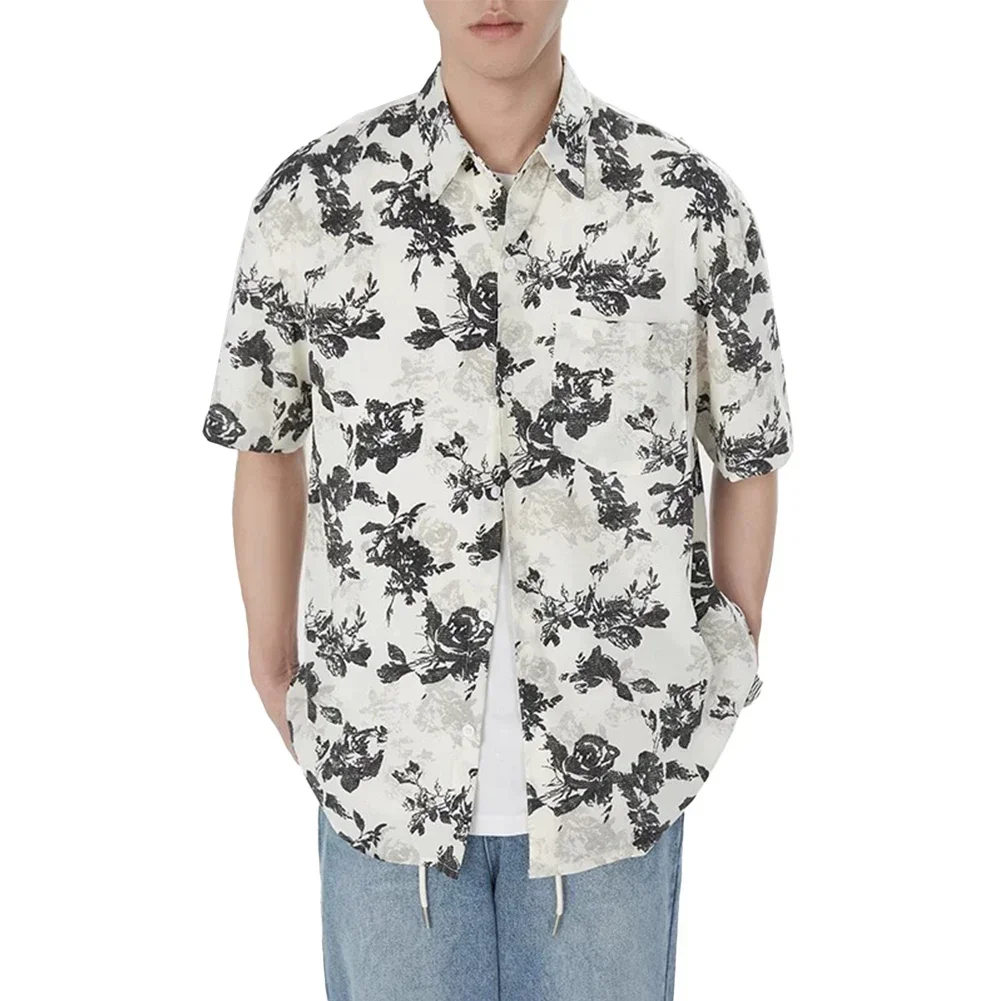 Casual Wear White Men Beach Shirt Loose Fit Summer Shirt For Men Printed Shirt Printed Short Sleeve 95 Polyester
Casual Wear White Men Beach Shirt Loose Fit Summer Shirt For Men Printed Shirt Printed Short Sleeve 95 Polyester