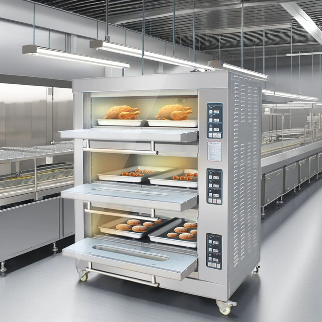 Hot Sale Efficient Commercial Industrial Bakery Electric and Gas Deck Pizza Bread 3 Deck 6 Trays Cake Baking Baking Oven
Hot Sale Efficient Commercial Industrial Bakery Electric and Gas Deck Pizza Bread 3 Deck 6 Trays Cake Baking Baking Oven