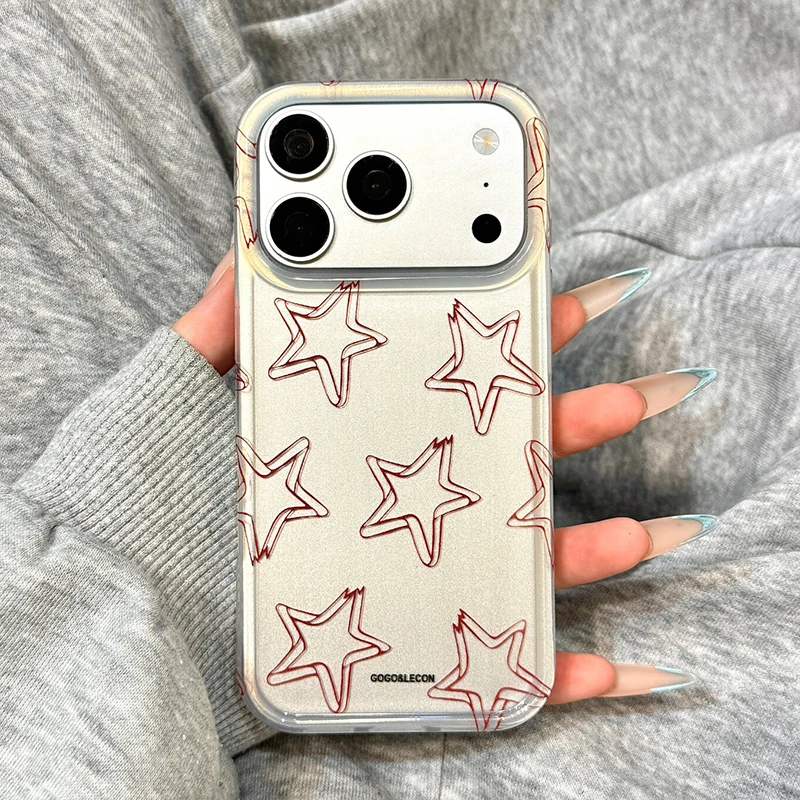 Ins Korean Fashion Pink Line Star IMD Phone Case For iPhone 17 16 15 14 Pro Max Protective Back Cover
Ins Korean Fashion Pink Line Star IMD Phone Case For iPhone 17 16 15 14 Pro Max Protective Back Cover