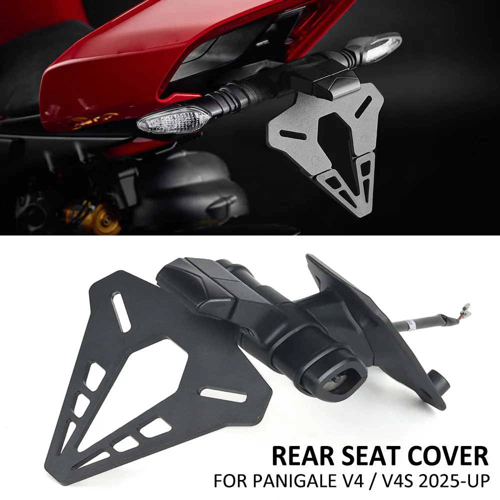 Motorcycle Rear Short Tail Stock License Plate Holder Tailstock Frame Bracket Kit FOR PANIGALE V4 V4S 2025-
Motorcycle Rear Short Tail Stock License Plate Holder Tailstock Frame Bracket Kit FOR PANIGALE V4 V4S 2025-