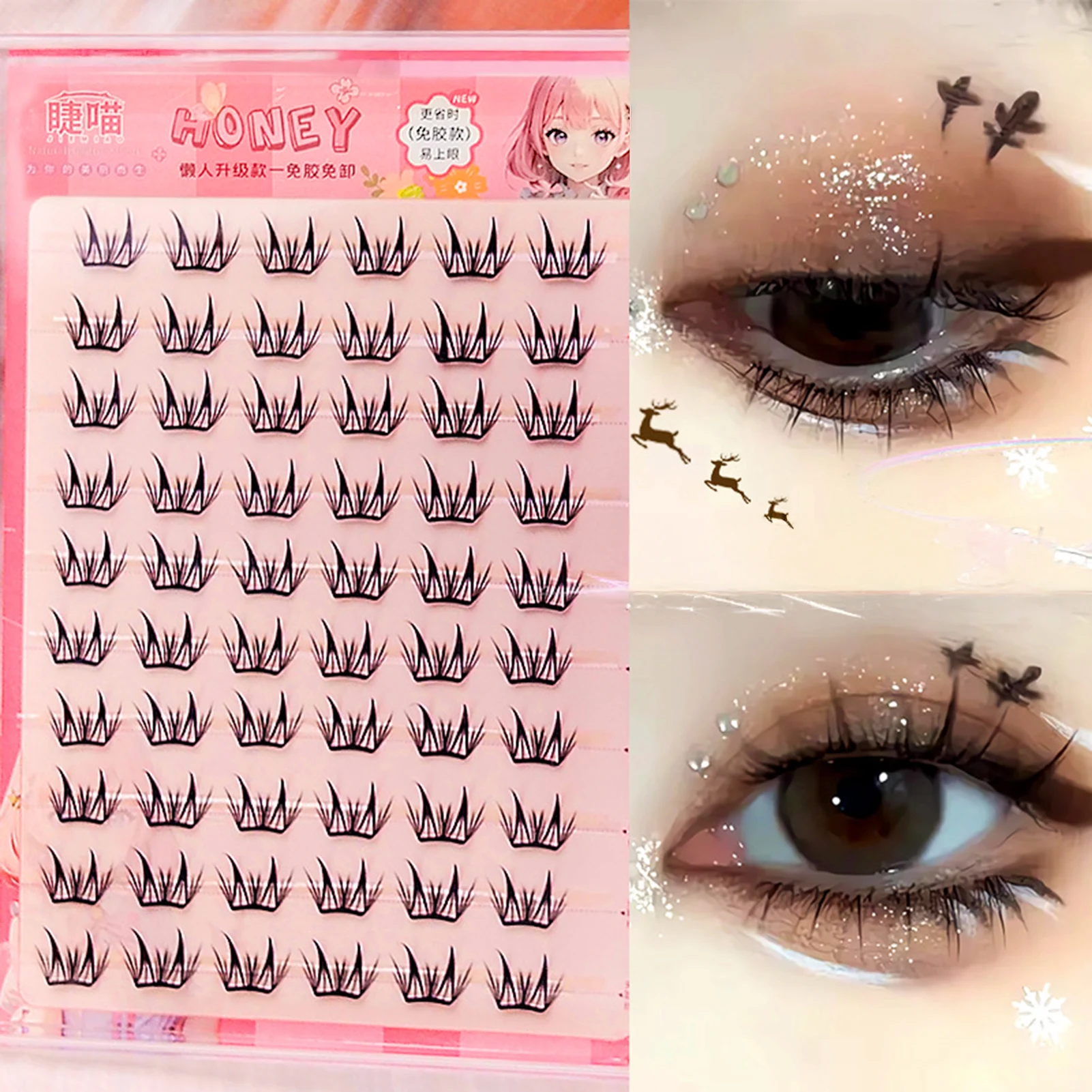 Dense Press on Lash Clusters Self Sticking Eyelashes Clusters for Daily Life Or Important Occasions
Dense Press on Lash Clusters Self Sticking Eyelashes Clusters for Daily Life Or Important Occasions