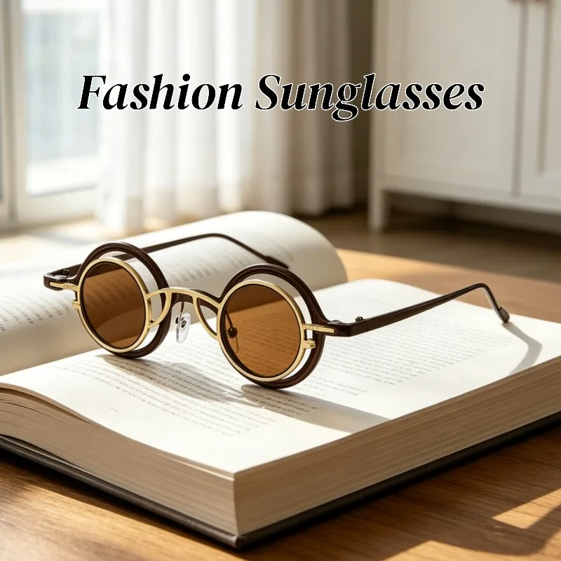 Vintage Metal Round Frame UV400 Sunglasses Stylish Outdoor Sports Traveling Anti-UV Sunscreen Comfortable Driving Sun Eyeglasses
Vintage Metal Round Frame UV400 Sunglasses Stylish Outdoor Sports Traveling Anti-UV Sunscreen Comfortable Driving Sun Eyeglasses