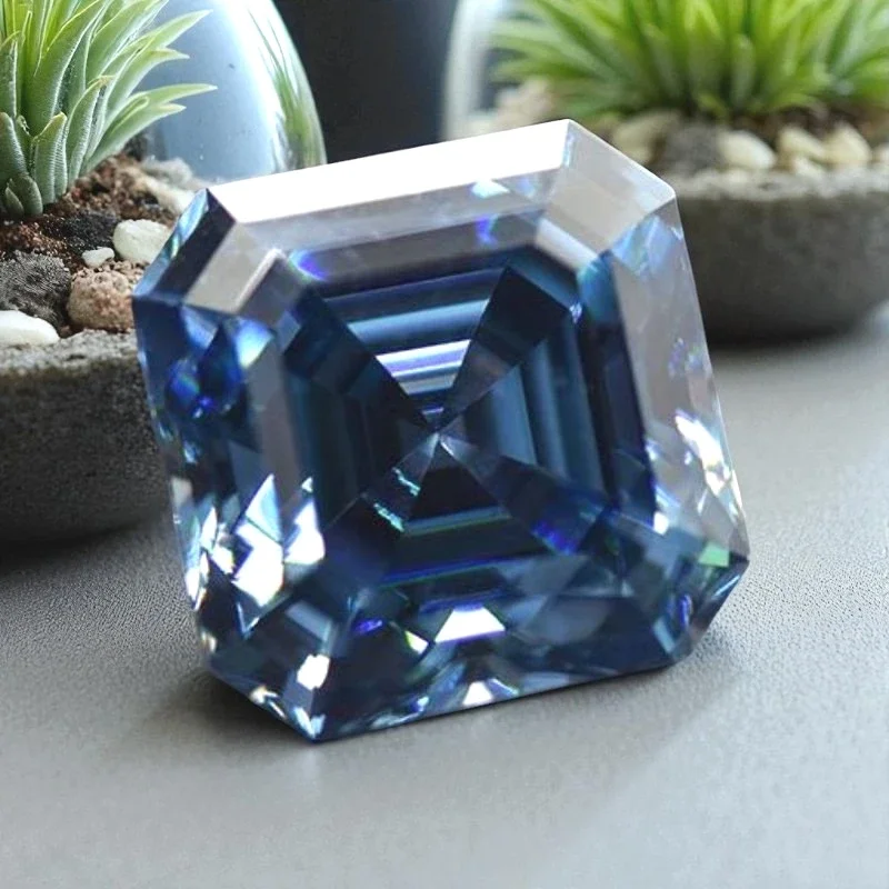 Moissanite Stone Asscher Cut Sapphire Blue Available With GRA Certificate Pass Diamonds Tester Gemstones For Jewelry Making
Moissanite Stone Asscher Cut Sapphire Blue Available With GRA Certificate Pass Diamonds Tester Gemstones For Jewelry Making