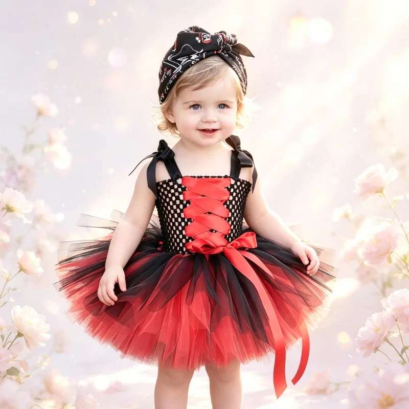 European-style Kids Pirate Themed Outfit with Scarf,Exquisite Halloween Cosplay Dress,Kid's Festival Stage Performance Dress
European-style Kids Pirate Themed Outfit with Scarf,Exquisite Halloween Cosplay Dress,Kid's Festival Stage Performance Dress