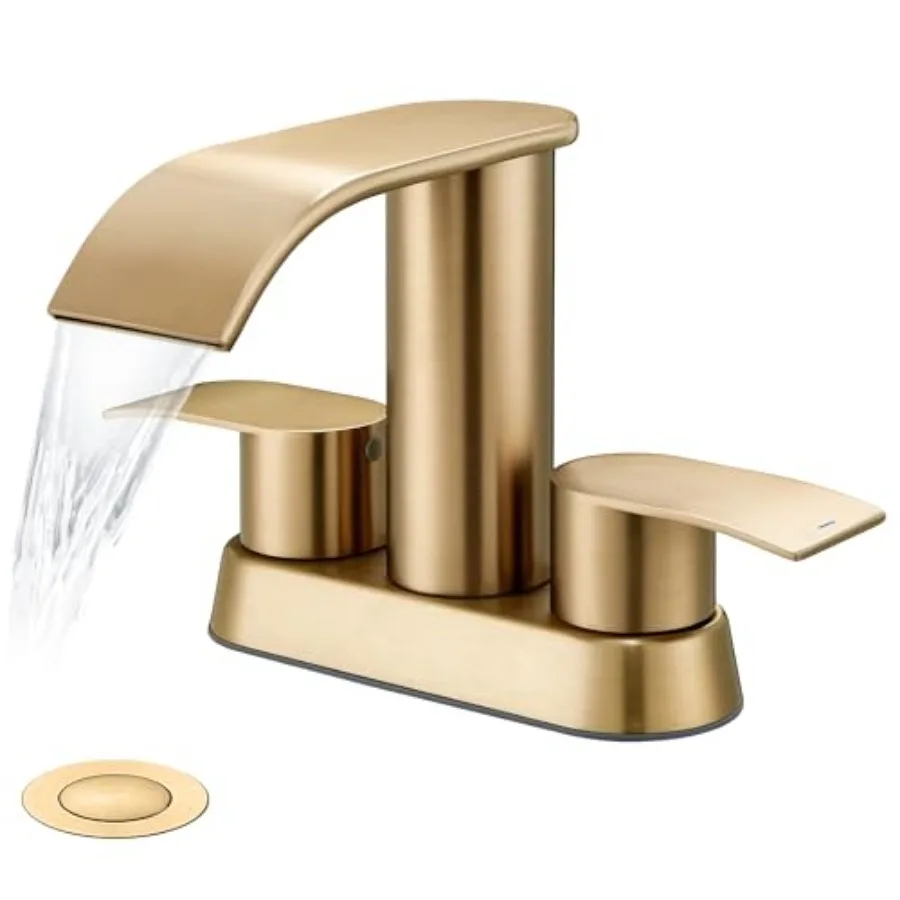 Bathroom Faucet for Sink, Bathroom Faucet for 3 Hole or 2 Hole, Handle Waterfall Faucets with Pop up Dra, Centerset Faucets for
Bathroom Faucet for Sink, Bathroom Faucet for 3 Hole or 2 Hole, Handle Waterfall Faucets with Pop up Dra, Centerset Faucets for