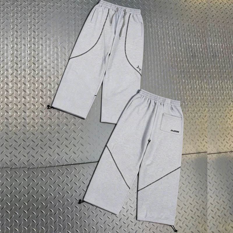 European American Trends Mertre Casual Pants Men Women Loose Splice Pocket Letters Embroidered Sweatpants
European American Trends Mertre Casual Pants Men Women Loose Splice Pocket Letters Embroidered Sweatpants