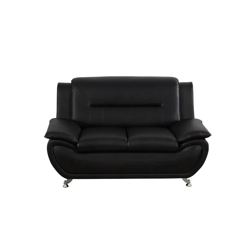 Black Faux leather Loveseat Living Room Sofa living room furniture
Black Faux leather Loveseat Living Room Sofa living room furniture