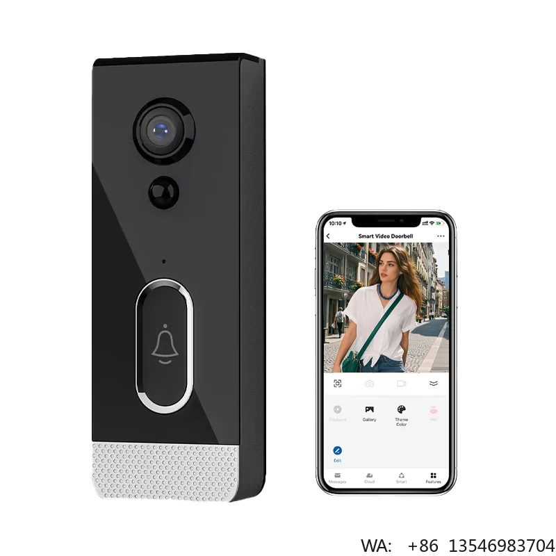 WiFi Video Doorbell Camera Smart Cat Eye with Motion Detection Two-Way Audio
WiFi Video Doorbell Camera Smart Cat Eye with Motion Detection Two-Way Audio