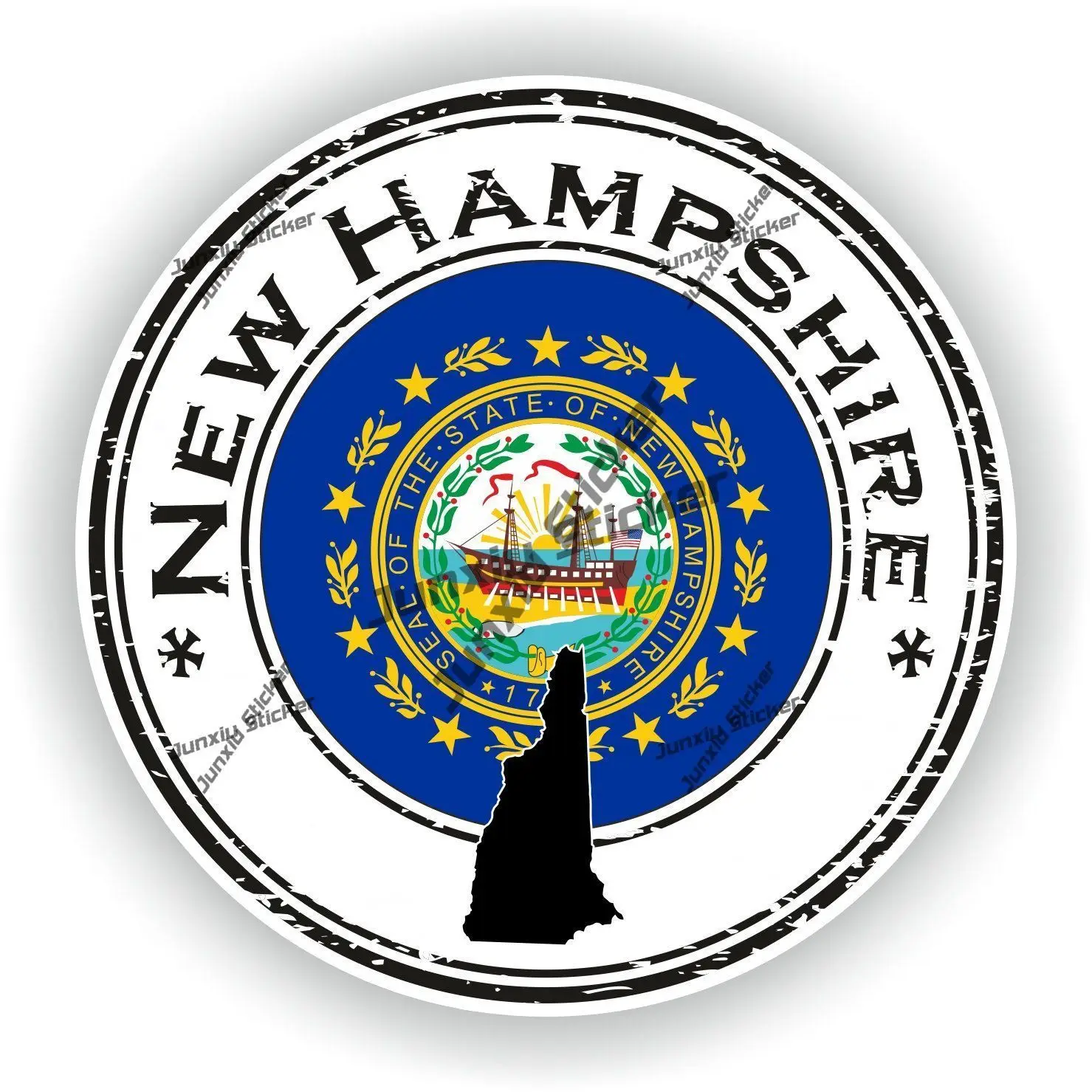 New Hampshire Sticker Coat of Arms of New Hampshire America Roundel Outline UV Protected Decal Car The Whole Body Waterproof
New Hampshire Sticker Coat of Arms of New Hampshire America Roundel Outline UV Protected Decal Car The Whole Body Waterproof