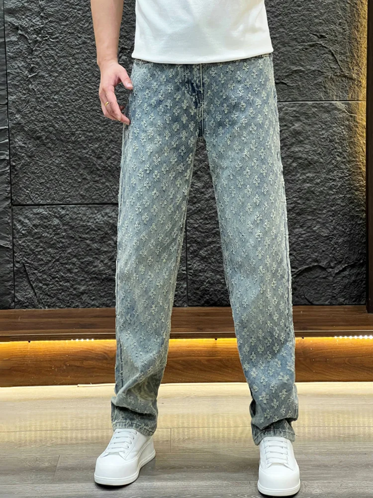 Мужские джинсы из выстиранного денима, осенне-зимние, свободного кроя, прямые, в стиле стритстайл, длинные брюки, молодежные, повседневные, износостойкие
Мужские джинсы из выстиранного денима, осенне-зимние, свободного кроя, прямые, в стиле стритстайл, длинные брюки, молодежные, повседневные, износостойкие