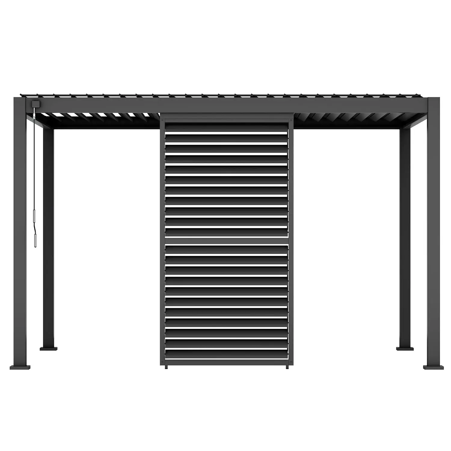 Accessory - Aluminum Shutter Wall 1/3 10' Side for 111 Series Pergola, Openable Louvered Design for Optimal Privacy,, Custom
Accessory - Aluminum Shutter Wall 1/3 10' Side for 111 Series Pergola, Openable Louvered Design for Optimal Privacy,, Custom