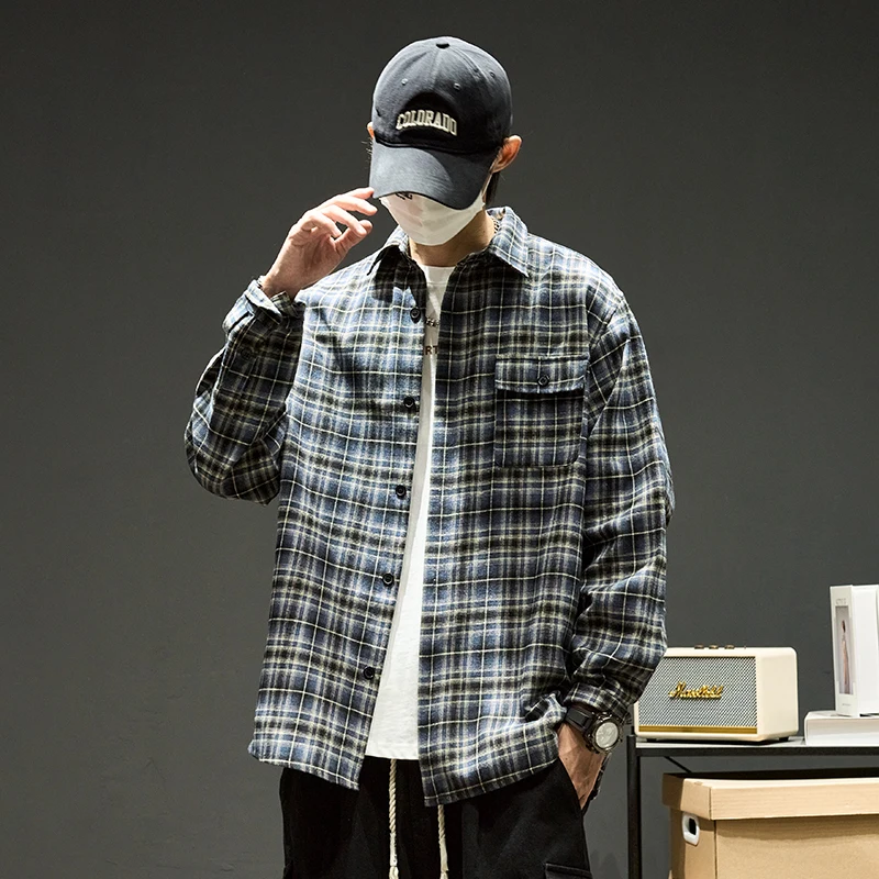 Мужская куртка в клетку большого размера, повседневная, в американском стиле, с отложным воротником, для пар, для отдыха, в гонконгском стиле, осенне-зимняя, 300 P...
Мужская куртка в клетку большого размера, повседневная, в американском стиле, с отложным воротником, для пар, для отдыха, в гонконгском стиле, осенне-зимняя, 300 P...