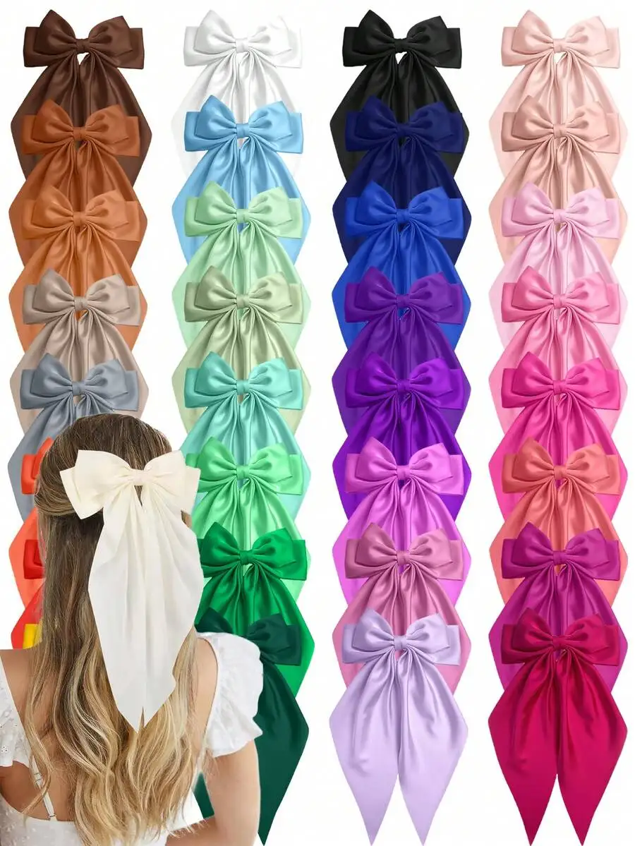 Elegant Satin Bowknot Hair Ribbons For Women Daily Wear Versatile Hair Accessories
Elegant Satin Bowknot Hair Ribbons For Women Daily Wear Versatile Hair Accessories