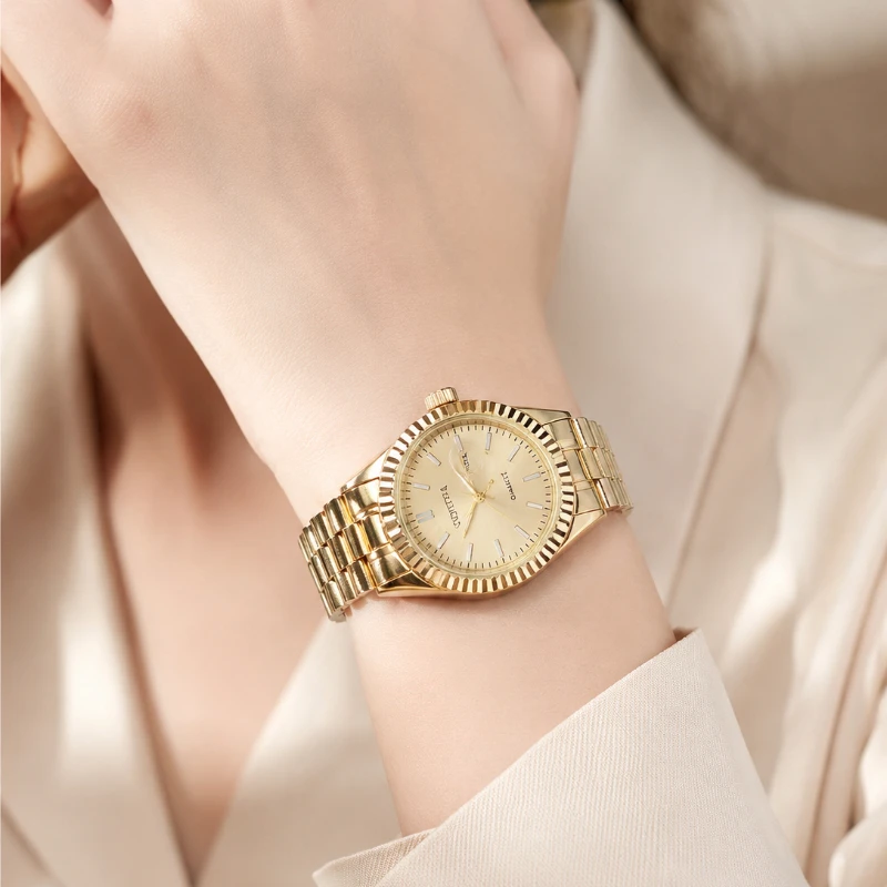 CONTENA Luxury Gold Women's Watch Fashion Stainless Steel Band Ladies Quartz Wristwatch with Date Elegant Dress Woman Watches
CONTENA Luxury Gold Women's Watch Fashion Stainless Steel Band Ladies Quartz Wristwatch with Date Elegant Dress Woman Watches