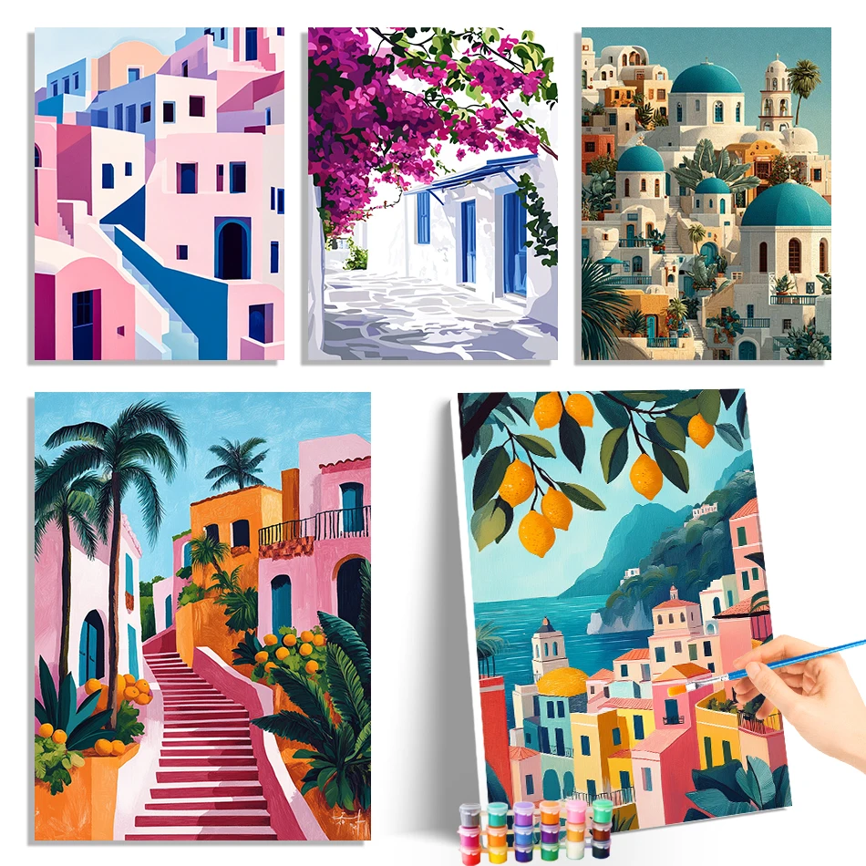 GATYZTORY Paintings For Painting By Numbers Simple Geometry House Scenery Arts Crafts Wall Art Picture Acrylic Home Decor Items
GATYZTORY Paintings For Painting By Numbers Simple Geometry House Scenery Arts Crafts Wall Art Picture Acrylic Home Decor Items