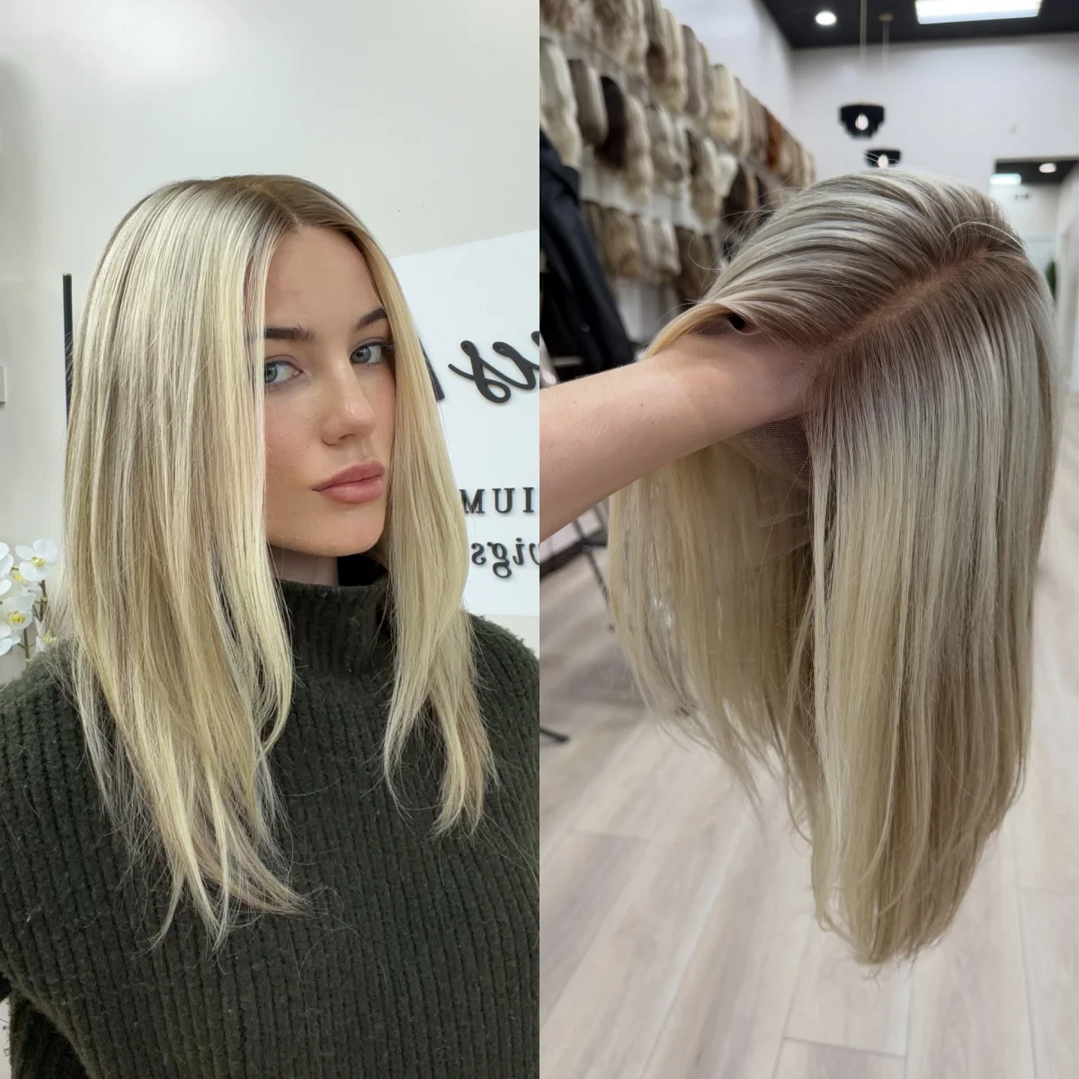 Золотисто-коричневые смешанные цвета, натуральные прямые слои, полные парики, средний пробор, 18-дюймовые бесклеевые парики, синтетические волосы, предварительно выщипанные парики
Золотисто-коричневые смешанные цвета, натуральные прямые слои, полные парики, средний пробор, 18-дюймовые бесклеевые парики, синтетические волосы, предварительно выщипанные парики