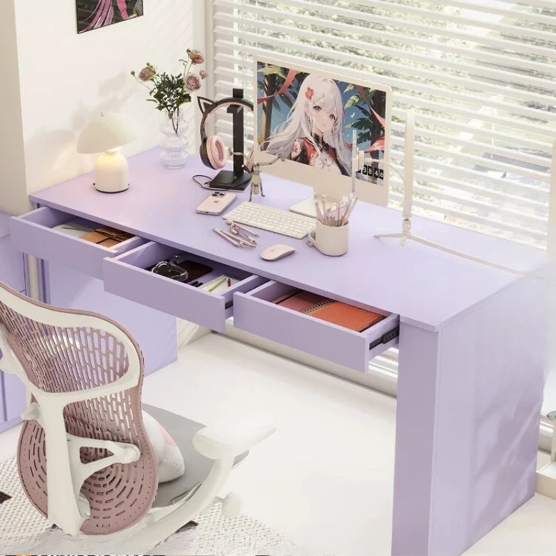 Desk Girl Bedside Table Little Princess Bedroom Drawer Writing Table Purple Furniture Computer Desk
Desk Girl Bedside Table Little Princess Bedroom Drawer Writing Table Purple Furniture Computer Desk