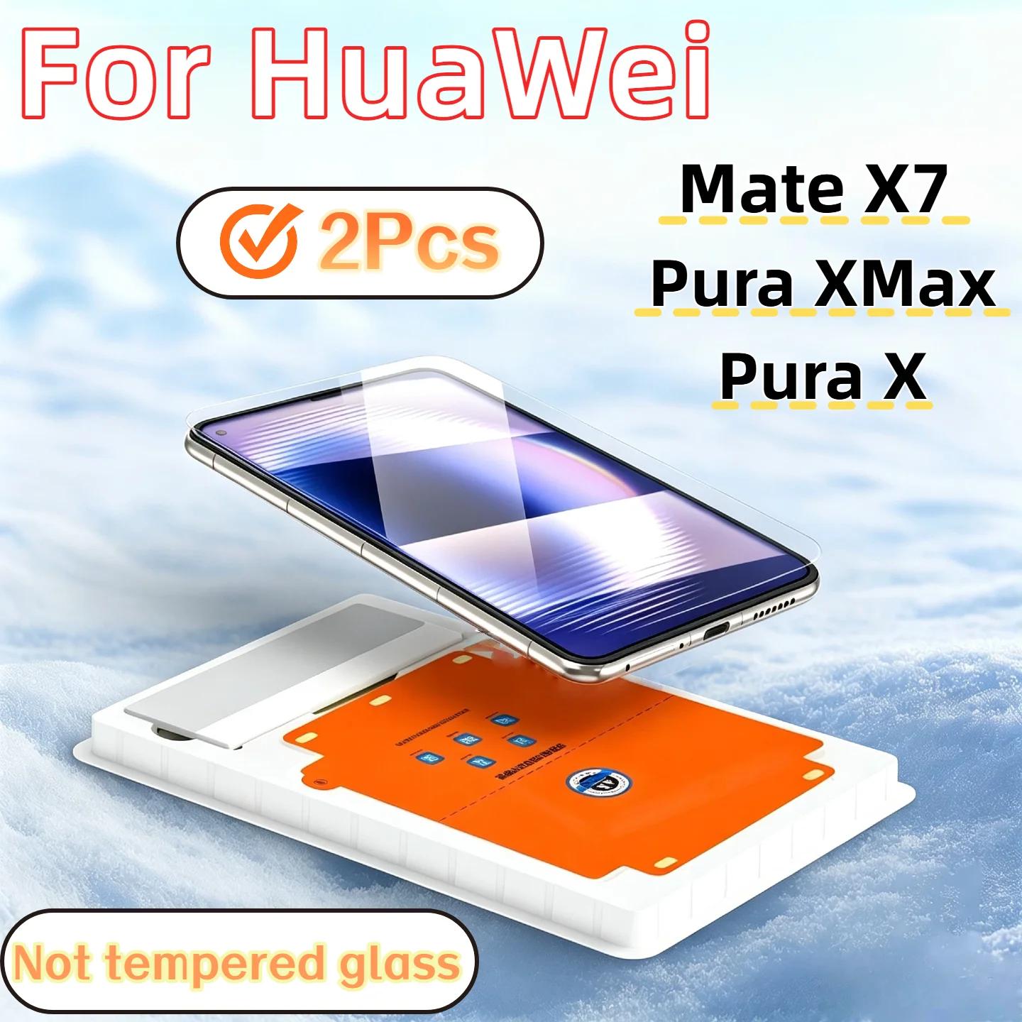 2-Piece Set Full-Screen Coverage HD Inner Film for Huawei Mate X7 Pura X Max Foldable Phone Screen Protector Set
2-Piece Set Full-Screen Coverage HD Inner Film for Huawei Mate X7 Pura X Max Foldable Phone Screen Protector Set