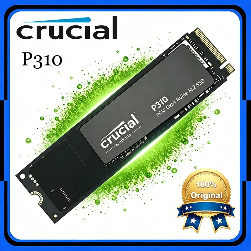 Crucial P310 1TB 2TB 2280 PCIe Gen4 3D NAND NVMe M.2 SSD–Up to 7,100 MB/s,Internal Solid State Drive (PC)(OEM PACKAGE)
Crucial P310 1TB 2TB 2280 PCIe Gen4 3D NAND NVMe M.2 SSD–Up to 7,100 MB/s,Internal Solid State Drive (PC)(OEM PACKAGE)