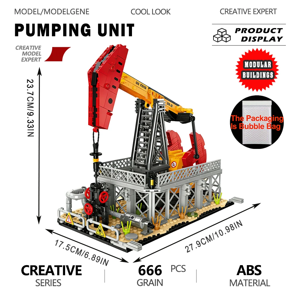 Блок для перекачки масла, питохимические растения, строительные блоки, частицы, сделай сам, сборка кирпичей, игрушки, украшение для комнаты, рождественские подарки для детей
Блок для перекачки масла, питохимические растения, строительные блоки, частицы, сделай сам, сборка кирпичей, игрушки, украшение для комнаты, рождественские подарки для детей