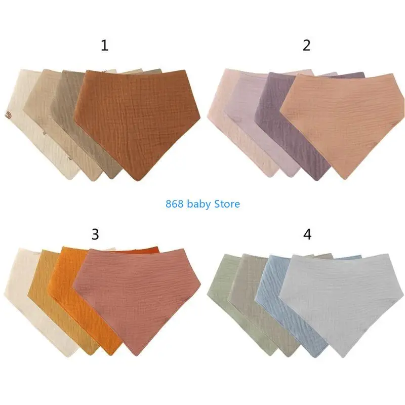 29EE Toddler Drool for Triangle Scarf Newborn Solid Color Muslin Absorbent Saliva Tow
29EE Toddler Drool for Triangle Scarf Newborn Solid Color Muslin Absorbent Saliva Tow