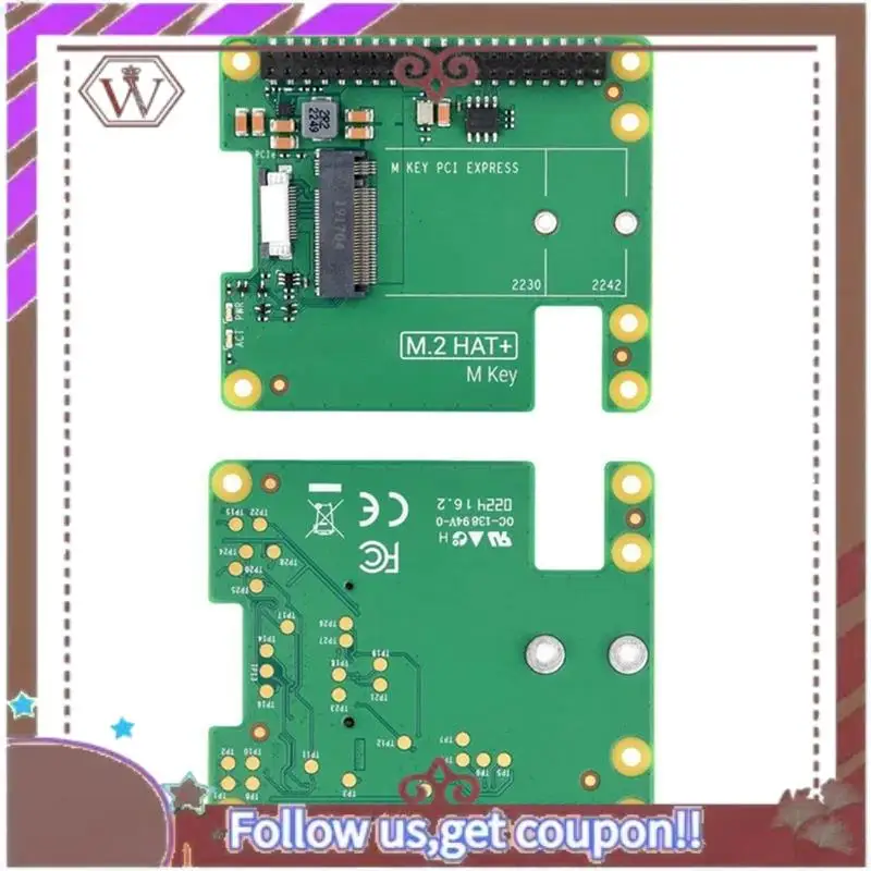 ABBG-Pcie To M.2 HAT+ For Raspberry Pi 5 Gen2 Gen3 M.2 NVME SSD 2230/2242 M Key PCIE GPIO Expansion Board For RPI5
ABBG-Pcie To M.2 HAT+ For Raspberry Pi 5 Gen2 Gen3 M.2 NVME SSD 2230/2242 M Key PCIE GPIO Expansion Board For RPI5