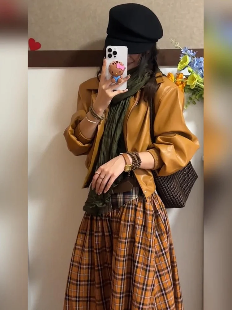 plus Size Women's Vintage American Sle Plaid Jaet And Skirt Set Spring Loose Quali Two-Piece Suit Casual High Waist Skirt
plus Size Women's Vintage American Sle Plaid Jaet And Skirt Set Spring Loose Quali Two-Piece Suit Casual High Waist Skirt
