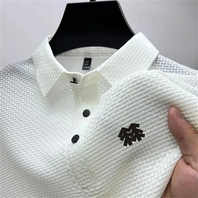 Men's new short-sleeved fashionable breathable quick-drying v-neck business polo shirt for summer casual and sports wear T-shirt
Men's new short-sleeved fashionable breathable quick-drying v-neck business polo shirt for summer casual and sports wear T-shirt