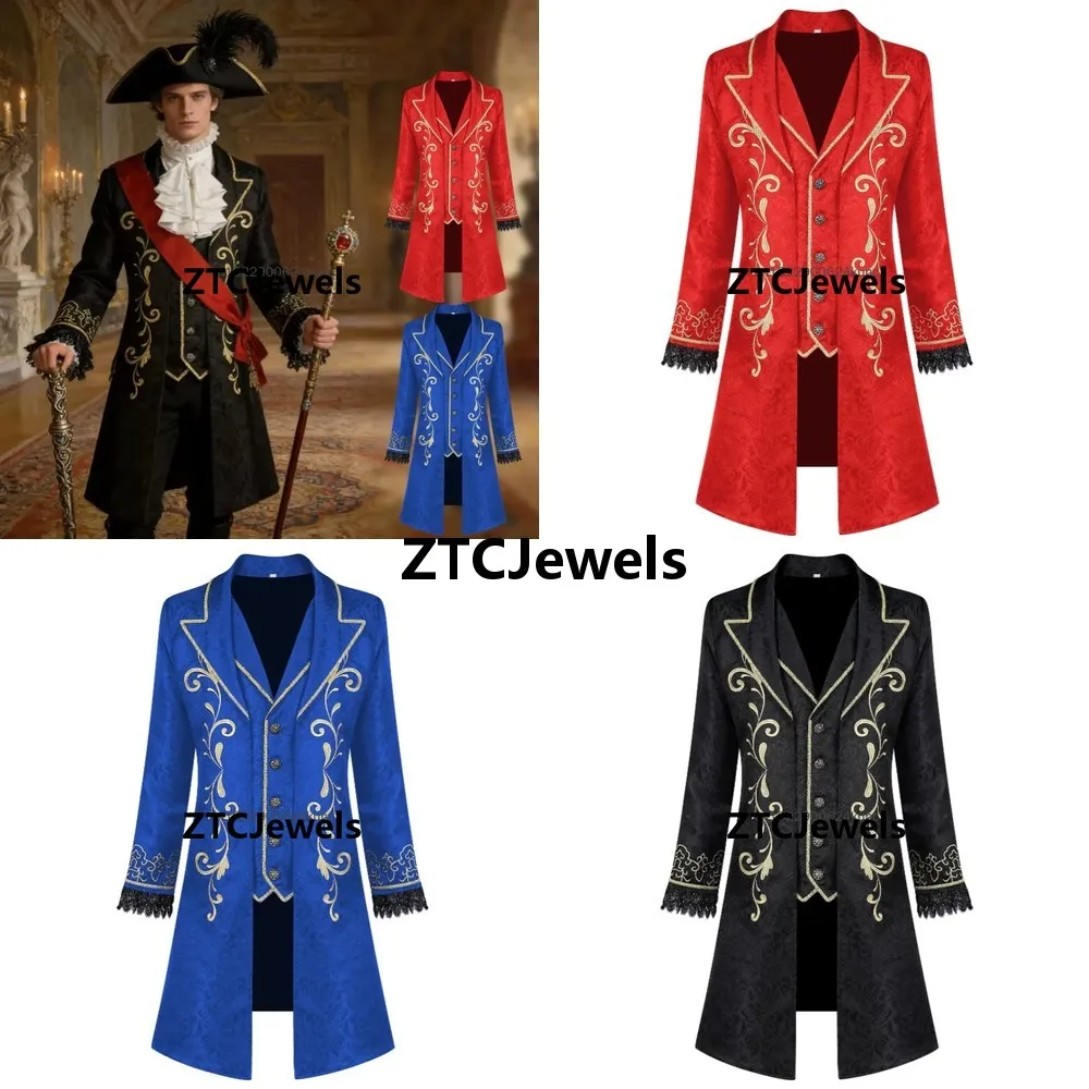 Steampunk Victorian Gothic Prince Cosplay Costume Vintage Medieval Tuxedo Jacket for Halloween Carnival Party Outfits
Steampunk Victorian Gothic Prince Cosplay Costume Vintage Medieval Tuxedo Jacket for Halloween Carnival Party Outfits