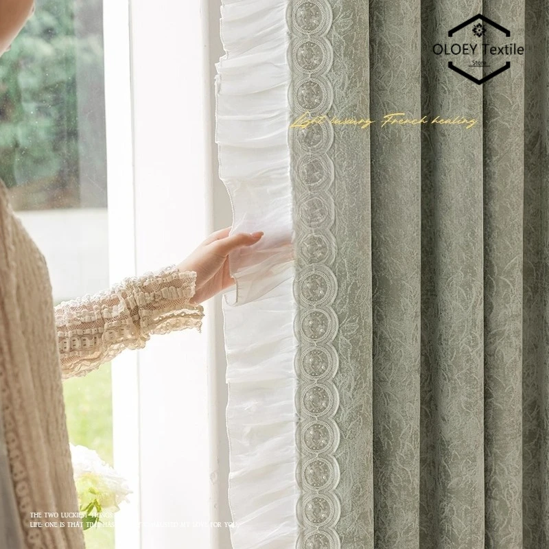 Chenille French Curtains for Living Room Bedroom Vintage Luxury Light Transmitting Not Transparent Printing Simple Elegant Drape
Chenille French Curtains for Living Room Bedroom Vintage Luxury Light Transmitting Not Transparent Printing Simple Elegant Drape