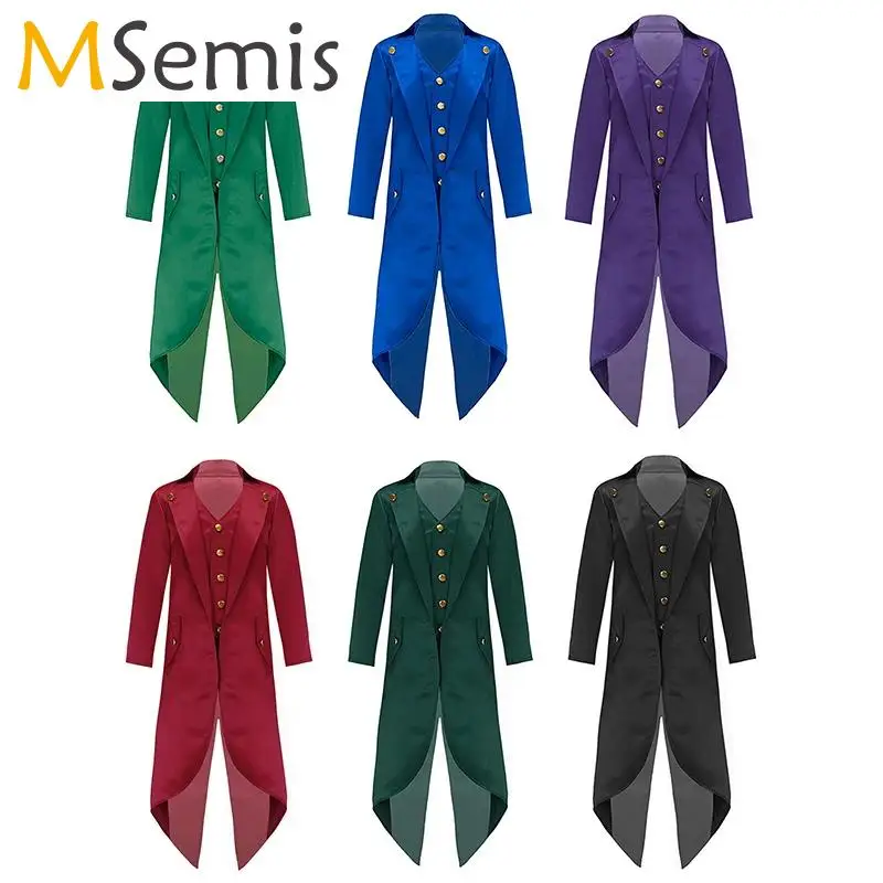 Renaissance Steampunk Tailcoat Jacket Unisex Kids Halloween Vampire Pirate Cosplay Medieval Vintage Victorian Gothic Frock Coat
Renaissance Steampunk Tailcoat Jacket Unisex Kids Halloween Vampire Pirate Cosplay Medieval Vintage Victorian Gothic Frock Coat