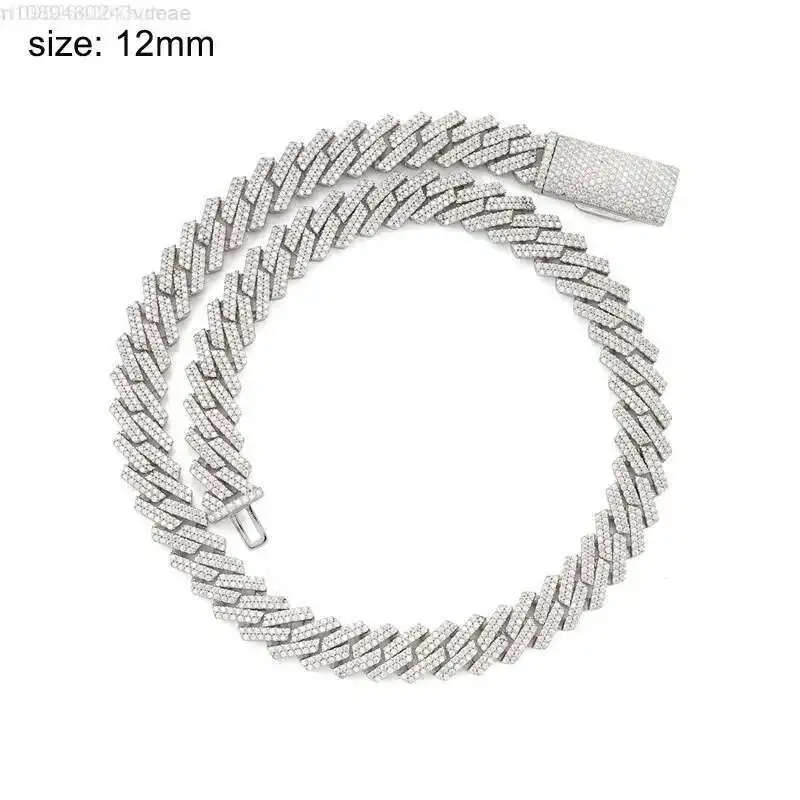 Hip Hop Jewelry 12mm Wide Iced Out Miami Cuban Link Necklace Hip Hop 925 Sterling Silver Moissanite Diamond Cuban Link Chain
Hip Hop Jewelry 12mm Wide Iced Out Miami Cuban Link Necklace Hip Hop 925 Sterling Silver Moissanite Diamond Cuban Link Chain