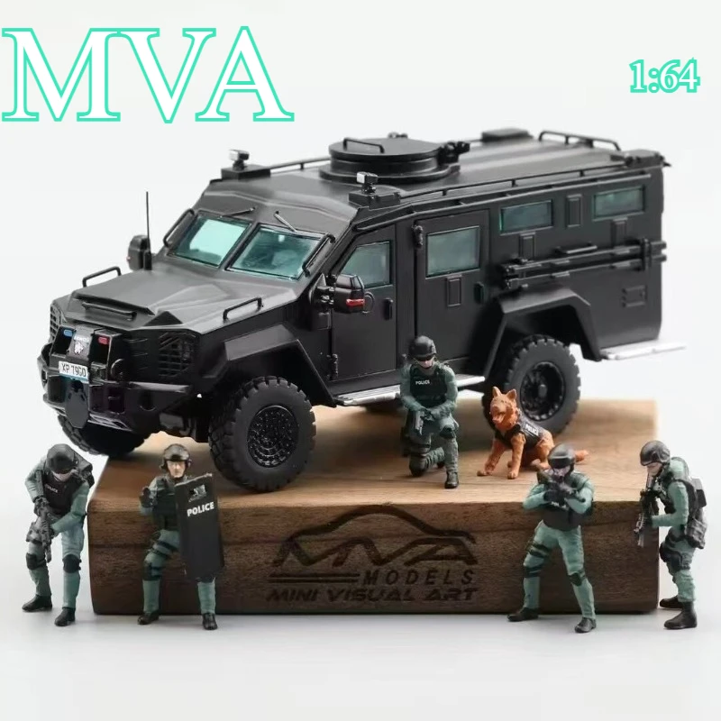 MVA Panda Armored Vehicle, Special Police Vehicle, Anti-Explosion Vehicle, with a puppet police dog, 1:64 alloy car model set
MVA Panda Armored Vehicle, Special Police Vehicle, Anti-Explosion Vehicle, with a puppet police dog, 1:64 alloy car model set