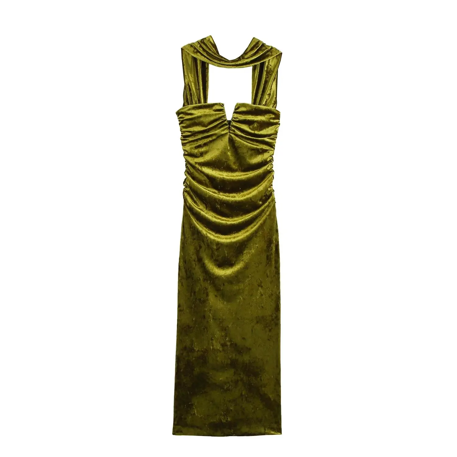 TRAF Women 2024 Winter New Fashion Lazy Style Hanging Collar Tube Top dress Chic Pleated Slim Sleeveless Dress Vestidos Mujer
TRAF Women 2024 Winter New Fashion Lazy Style Hanging Collar Tube Top dress Chic Pleated Slim Sleeveless Dress Vestidos Mujer
