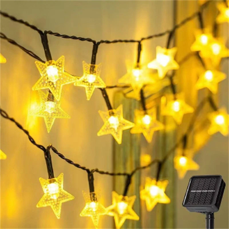 12m/7m/5m Outdoor Solar Star String Lights Waterproof Solar LED Fairy Lights Star for Christmas Garden Light Wedding Decoration
12m/7m/5m Outdoor Solar Star String Lights Waterproof Solar LED Fairy Lights Star for Christmas Garden Light Wedding Decoration