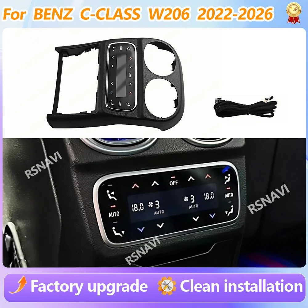 For Benz C-Class W206 2022-2026 Rear Climate Control Panel Car Air Panel Screen Original Car Upgrade car accessories interior
For Benz C-Class W206 2022-2026 Rear Climate Control Panel Car Air Panel Screen Original Car Upgrade car accessories interior