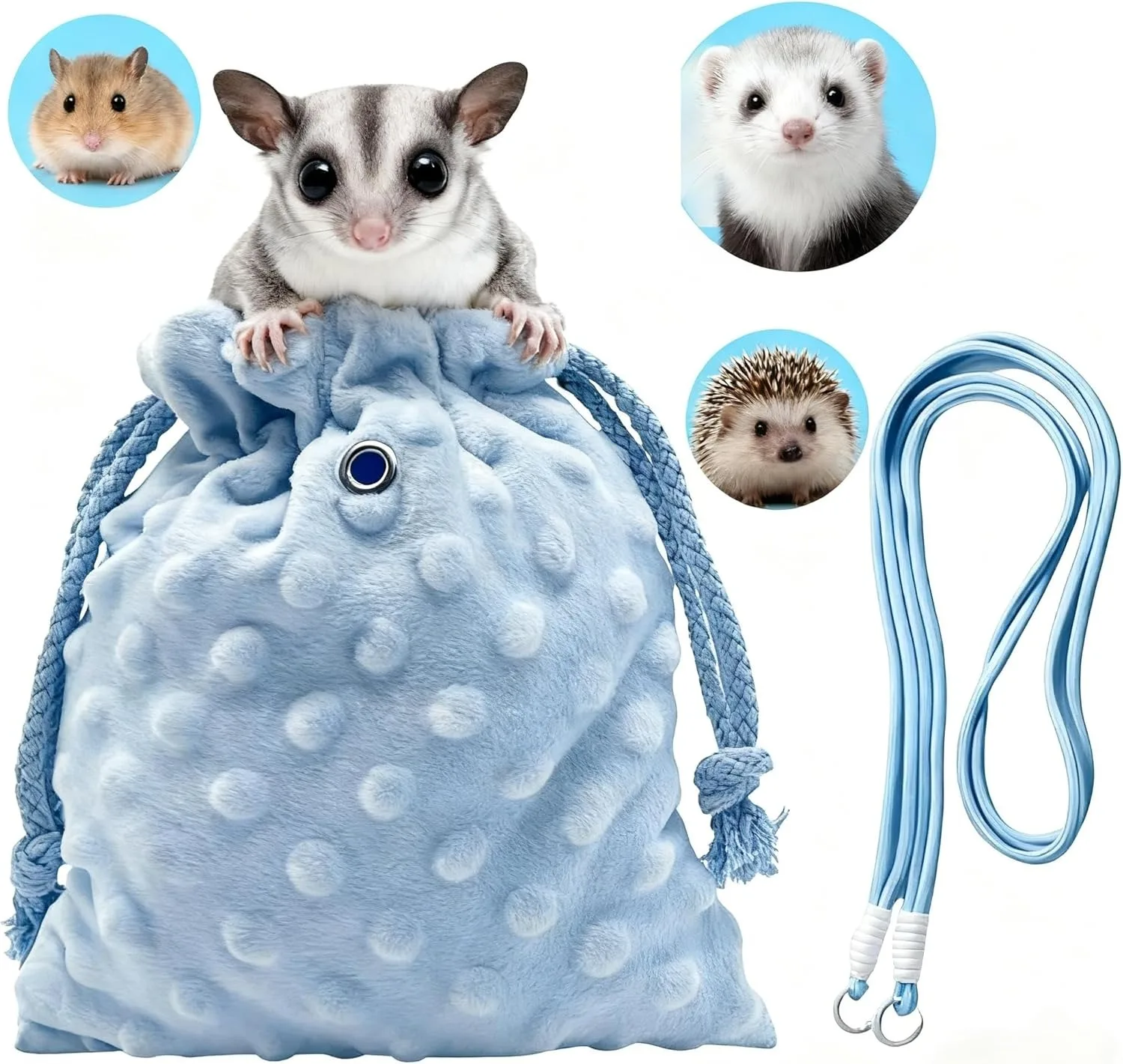 Random 3PCS Sugar Glider Bonding Pouch Portable Drawstring Pouch Soft Sleeping Bag with Braided Ribbon Small Animal Carrier
Random 3PCS Sugar Glider Bonding Pouch Portable Drawstring Pouch Soft Sleeping Bag with Braided Ribbon Small Animal Carrier