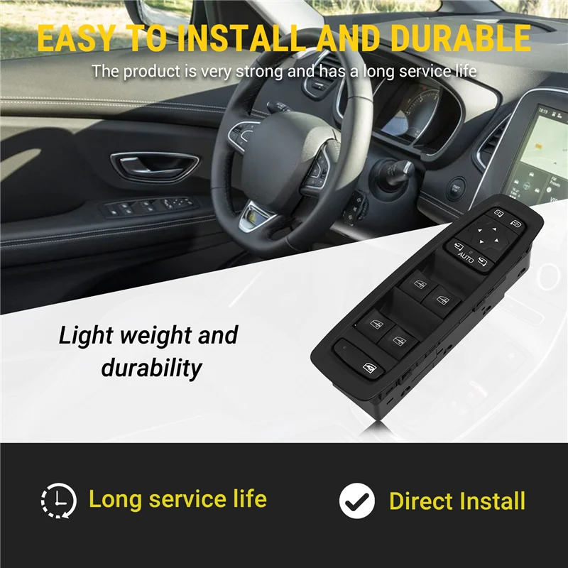 AM-254012952R Car Front Left Power Window Switch For Renault Grand Scenic IV LHD
AM-254012952R Car Front Left Power Window Switch For Renault Grand Scenic IV LHD