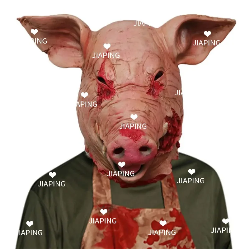 Suitable for Scary Pig Mask Halloween Latex Animal Masquerade Costume Cosplay Props Bloody Head Butcher Creepy Adult Mask
Suitable for Scary Pig Mask Halloween Latex Animal Masquerade Costume Cosplay Props Bloody Head Butcher Creepy Adult Mask