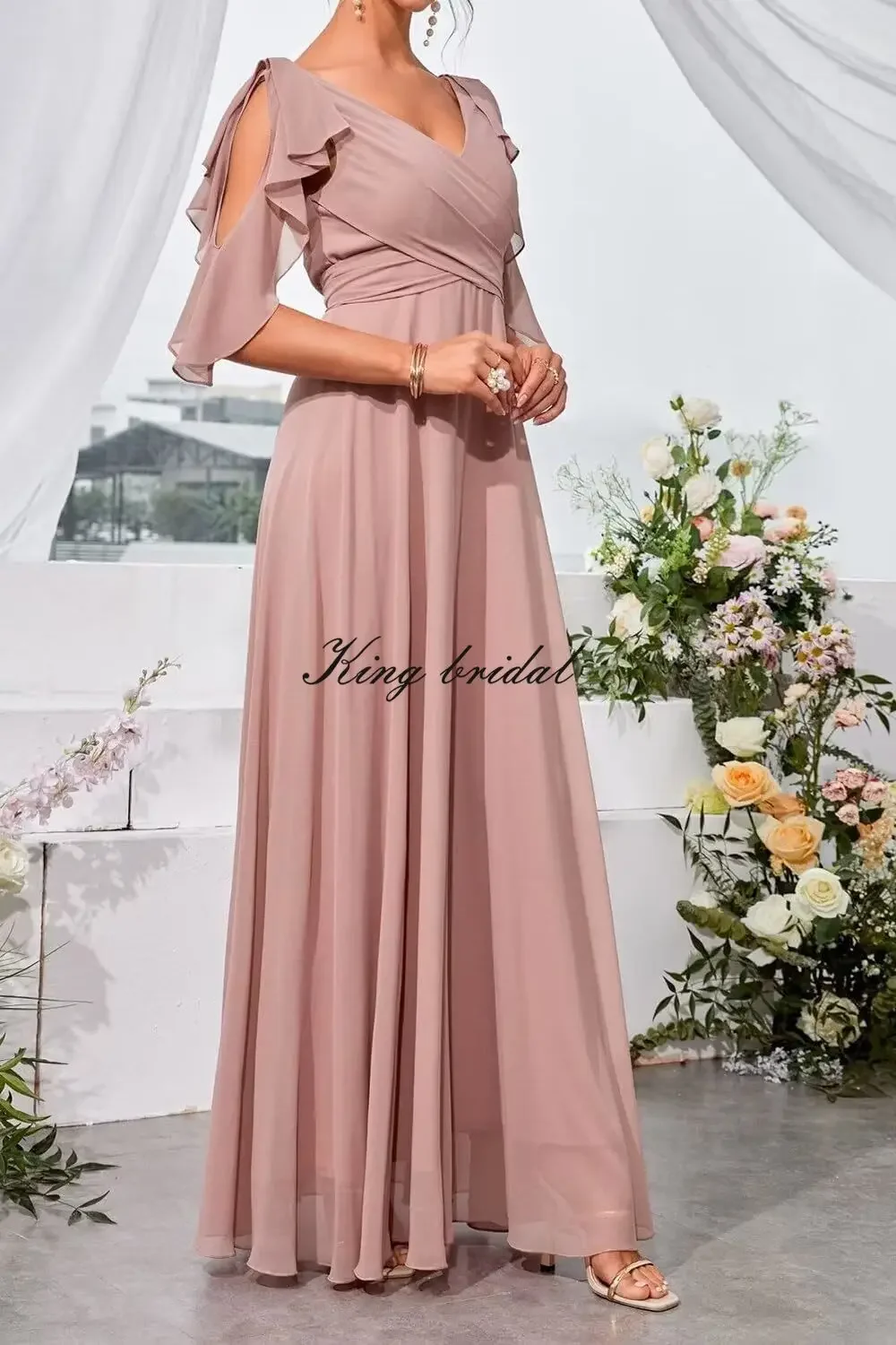 V Neck A Line Pleated Prom Dress Formal Evening Gown Wedding Guest Dresses Simple Bridesmaid Dresses for Women with Cold Sleeves
V Neck A Line Pleated Prom Dress Formal Evening Gown Wedding Guest Dresses Simple Bridesmaid Dresses for Women with Cold Sleeves