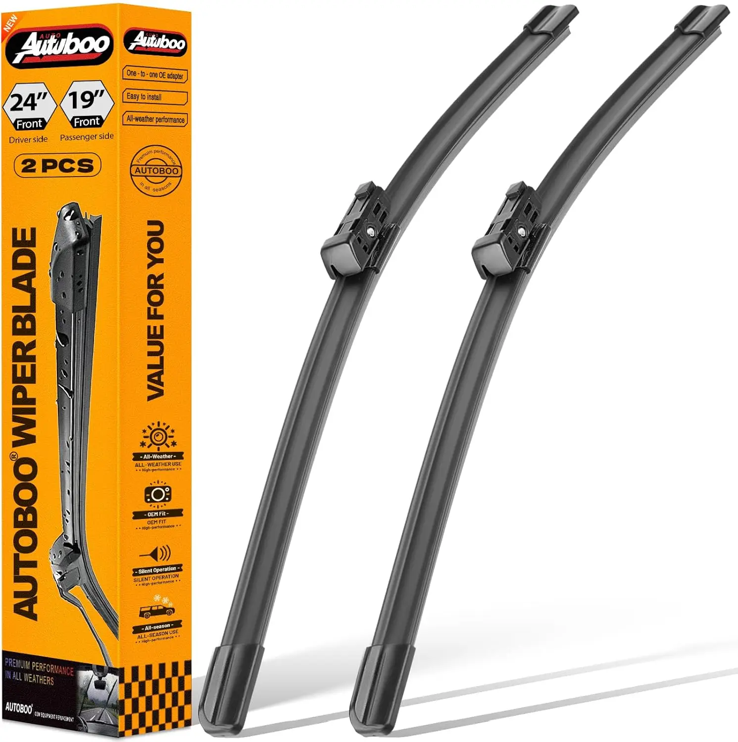 OEM Wiper Blades for VW Jetta Passat CC 2011-2023 24+19 inch Set of 2 Top Lock 16mm
OEM Wiper Blades for VW Jetta Passat CC 2011-2023 24+19 inch Set of 2 Top Lock 16mm