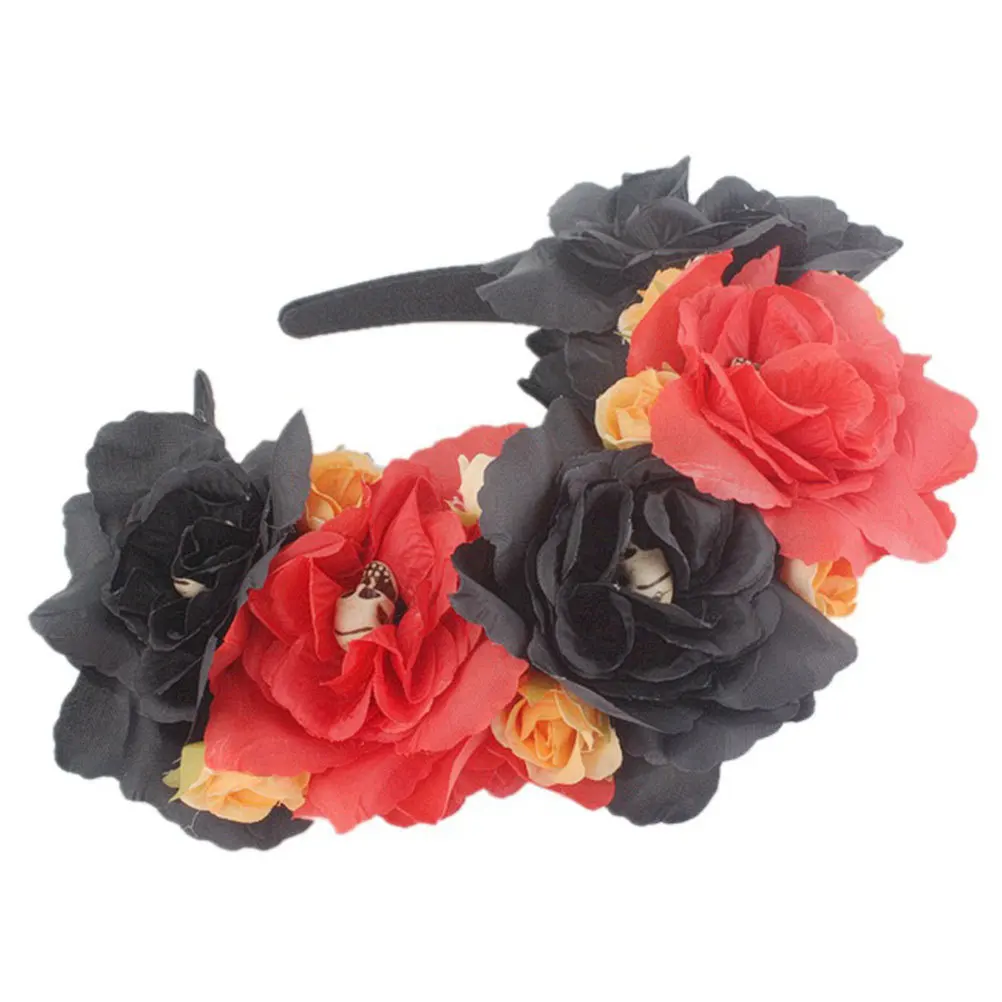 Simulated Rose Flower Hoop Halloween Hair Band Mexican Floral Headpiece Fashion Women Headband Lightweight Comfortable Wear Hair
Simulated Rose Flower Hoop Halloween Hair Band Mexican Floral Headpiece Fashion Women Headband Lightweight Comfortable Wear Hair