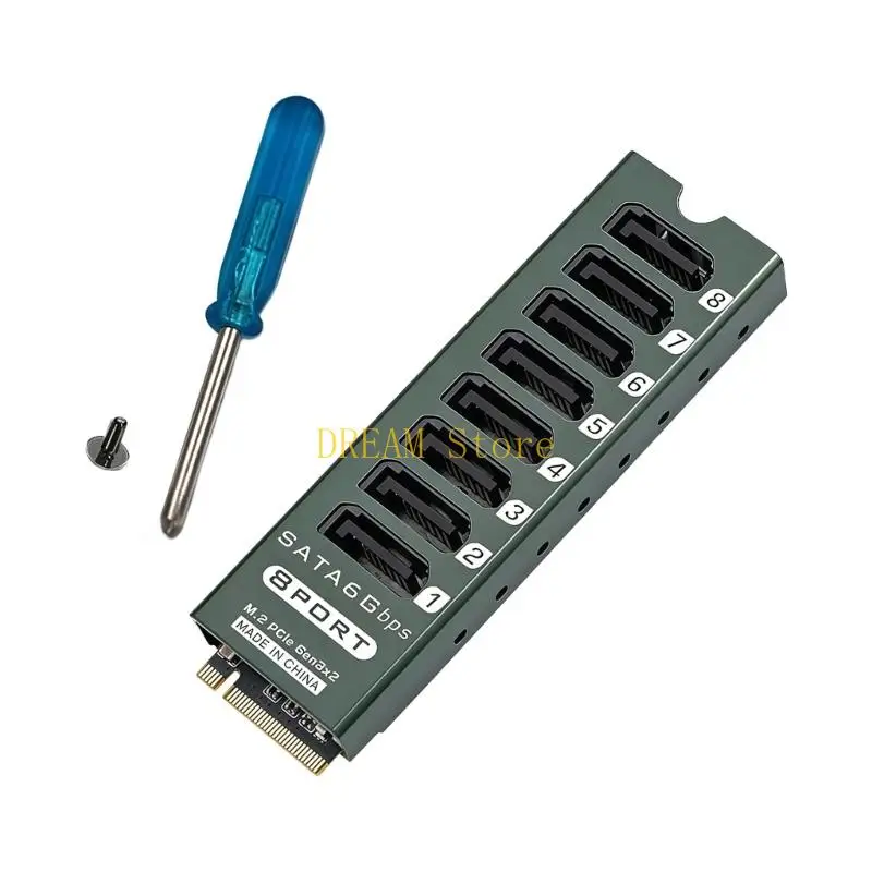 M.2 To 8 SATA3 Port Adapter Card Supports 6Gbps Transmission And LED Indicators best sale
M.2 To 8 SATA3 Port Adapter Card Supports 6Gbps Transmission And LED Indicators best sale