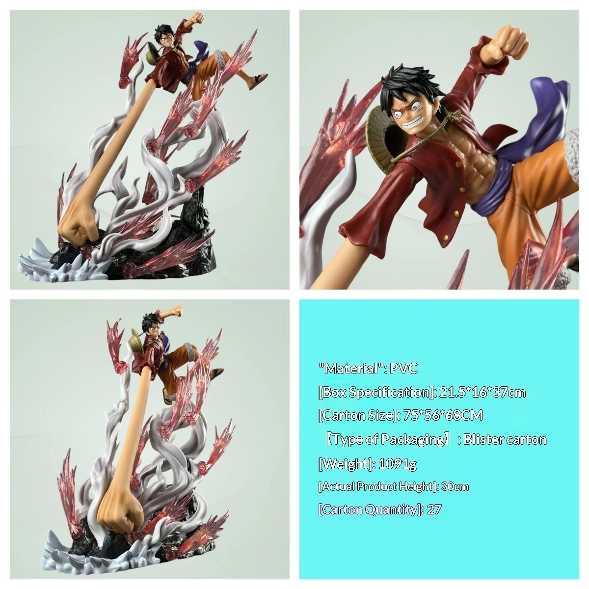 Фигурка Monkey D. Luffy из One Piece, 30 см, PVC, аниме-статуэтка с длинными руками, сцена битвы, коллекционный декор для рабочего стола, для фанатов аниме
Фигурка Monkey D. Luffy из One Piece, 30 см, PVC, аниме-статуэтка с длинными руками, сцена битвы, коллекционный декор для рабочего стола, для фанатов аниме