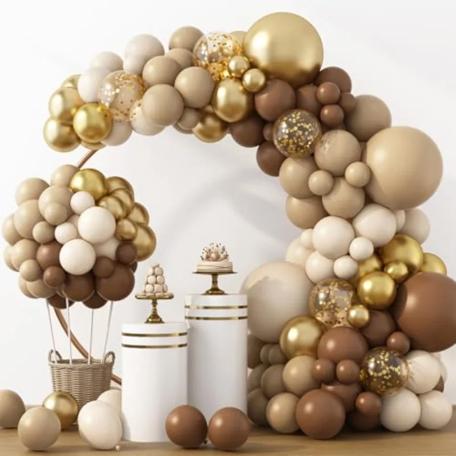 Balloon Garland Arch Kit 129pcs Different Sizes Pack of 18 12 10 5 Inch, Latex Coffee Cream Beige Confetti Balloon Garland Arch
Balloon Garland Arch Kit 129pcs Different Sizes Pack of 18 12 10 5 Inch, Latex Coffee Cream Beige Confetti Balloon Garland Arch