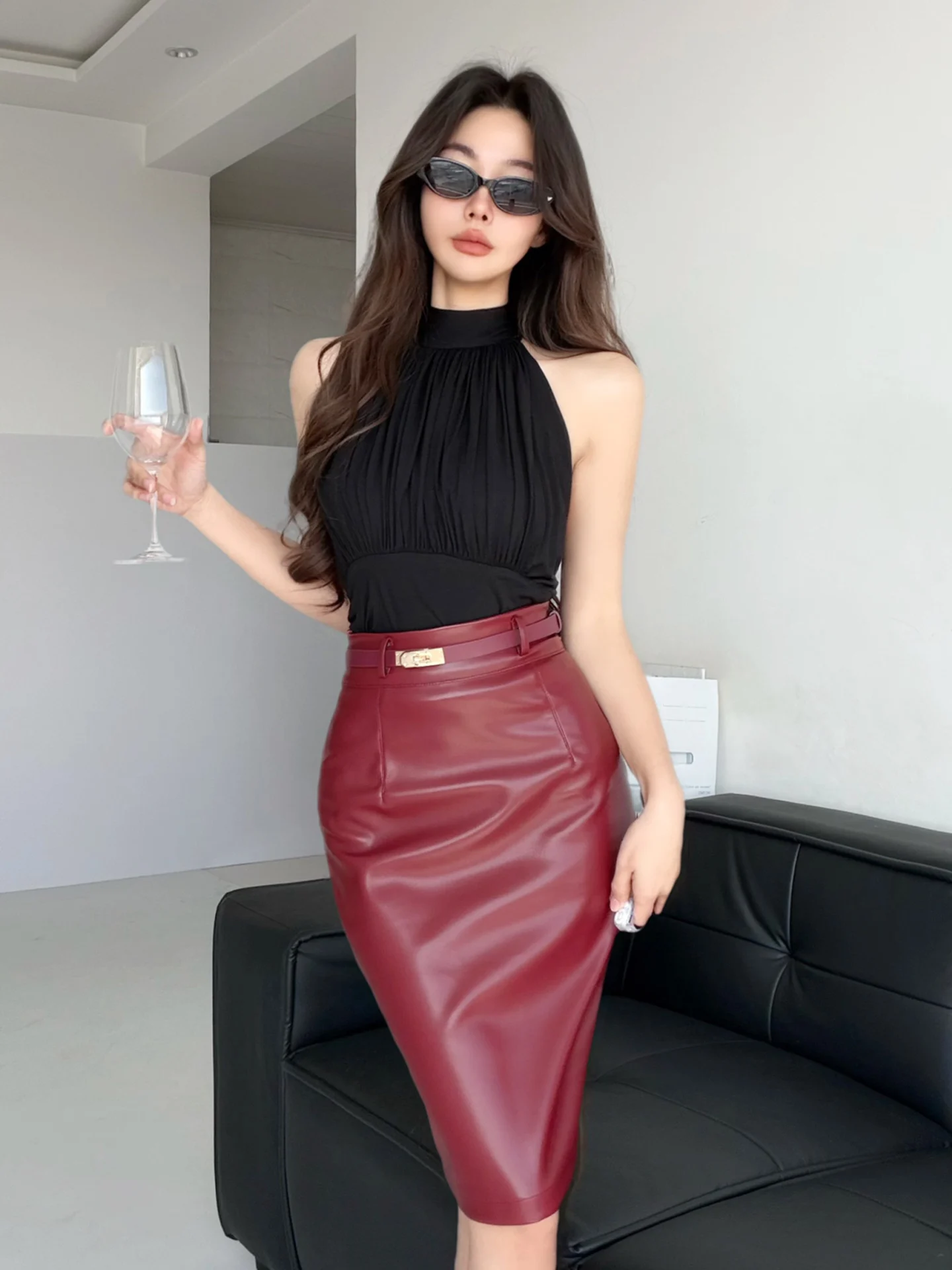 High Waist PU Leather Wrap around Skirt for Women Sli Slim Fit Split Design Spring 2026 Ladies Faion f Body Skirts
High Waist PU Leather Wrap around Skirt for Women Sli Slim Fit Split Design Spring 2026 Ladies Faion f Body Skirts
