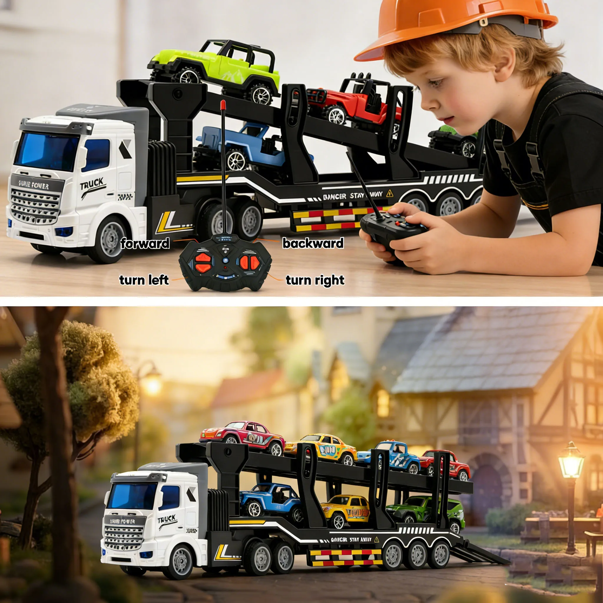 1/48 RC Truck Model Wireless Remote Control Dump Truck Transporter Container Truck Rc Car Toys for Boy Kid Child
1/48 RC Truck Model Wireless Remote Control Dump Truck Transporter Container Truck Rc Car Toys for Boy Kid Child