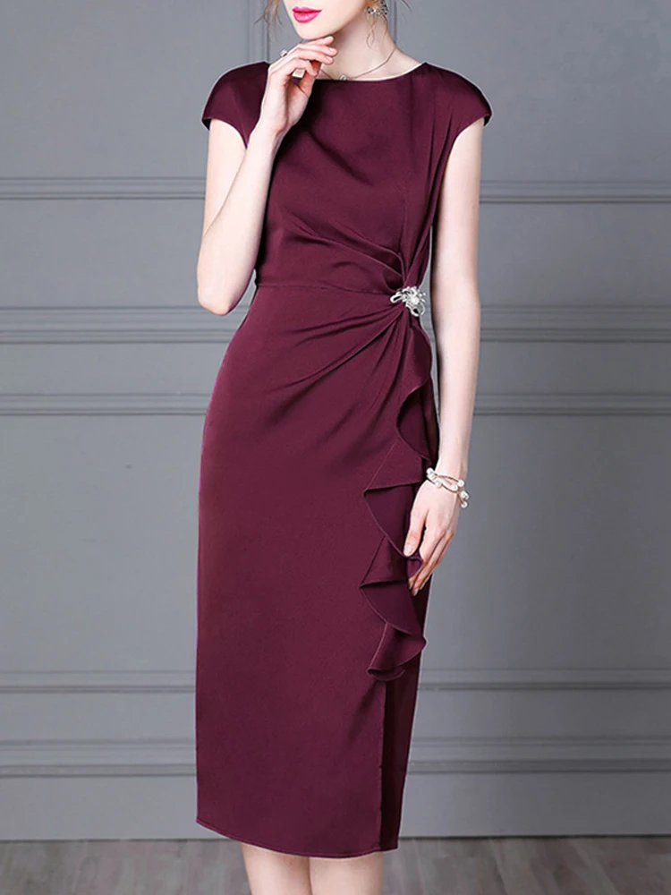 Elegant Young Style Wedding Dress for Mother of the Bride High End Spring Summer Fashionable Sleeve Regular Length Midi Dress
Elegant Young Style Wedding Dress for Mother of the Bride High End Spring Summer Fashionable Sleeve Regular Length Midi Dress